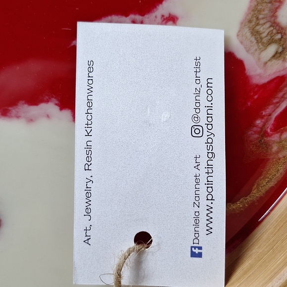 #ZZZ Beautiful bamboo resin nontoxic food safe serving tray - Picture 4 of 6